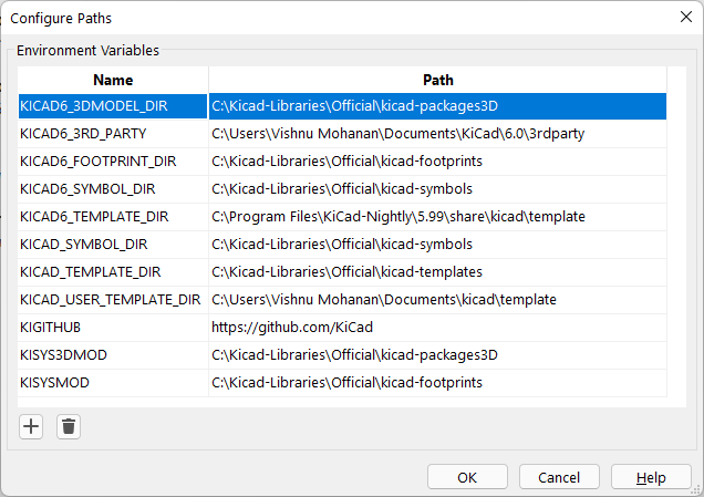 KiCad-Version-6-Environment-Variables-and-Path-Configurations