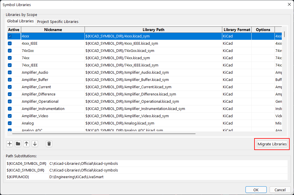 KiCad-Version-6-Migrate-Libraries-OptionvKiCad-Version-6-Migrate-Libraries-Option