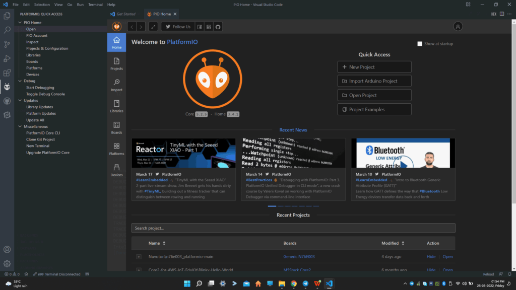 Platform-IO-Home-VS-Code-Screenshot-CIRCUITSTATE-Electronics-01