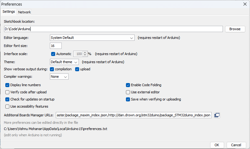 Arduino-IDE-Preferences-Window-CIRCUITSTATE-Electronics-01