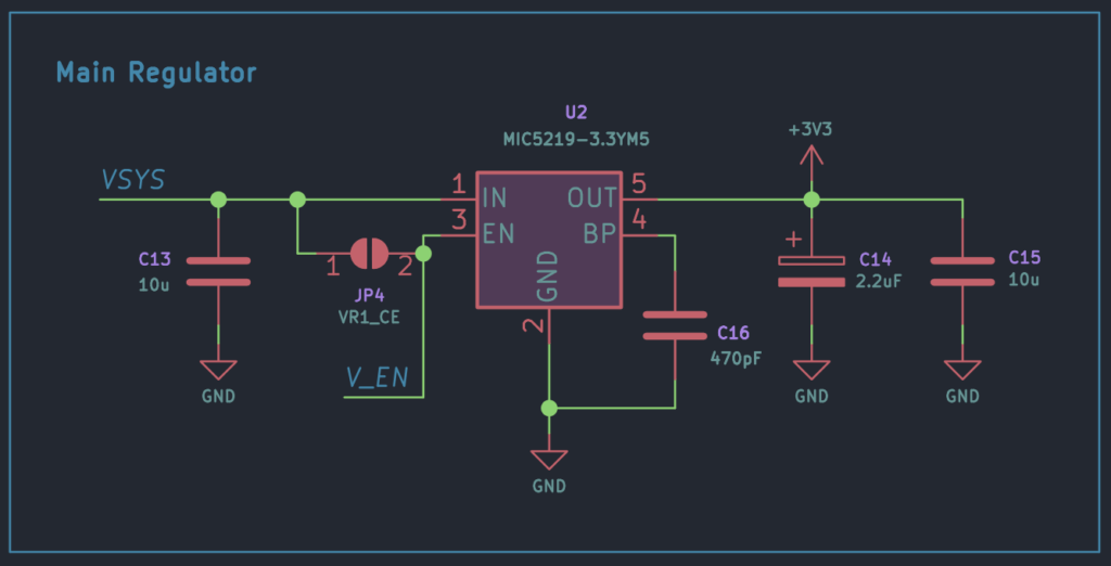 MITAYI Pico RP2040 r0.5 main voltage regulator schematic