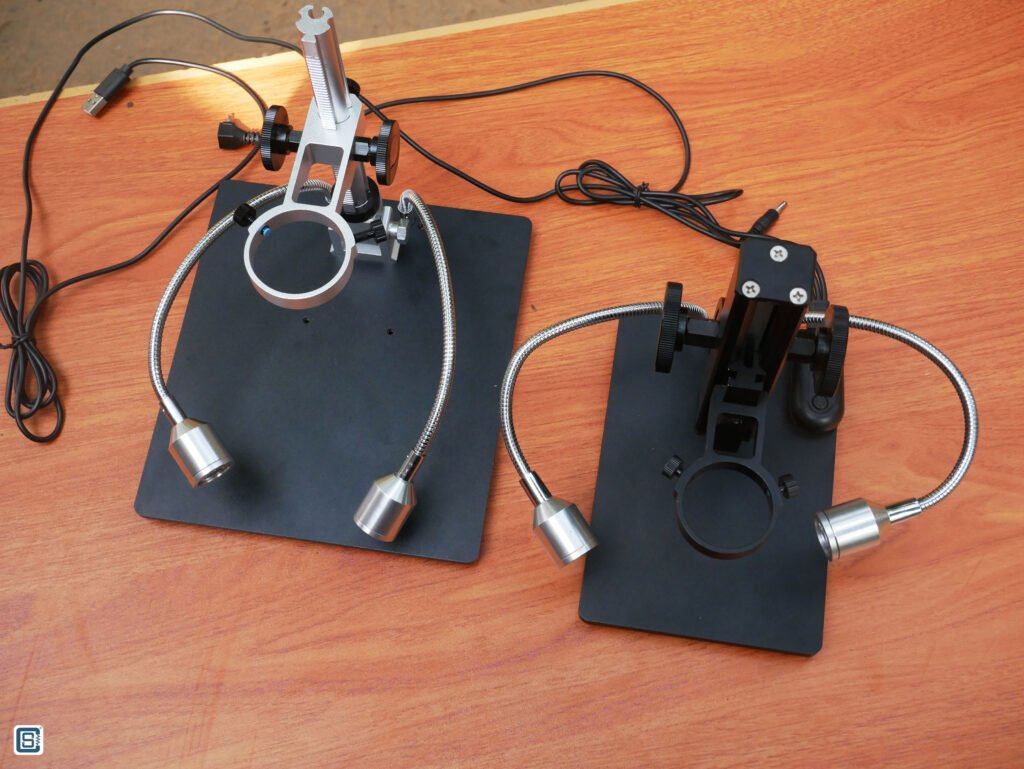Andonstar AD208 Digital Microscope base plate comparison with ADSM301