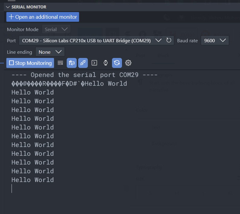 DOIT-ESP32-DevKit-V1 WiFi Board Serial Startup Boot Message Garbage Data by CIRCUITSTATE Electronics