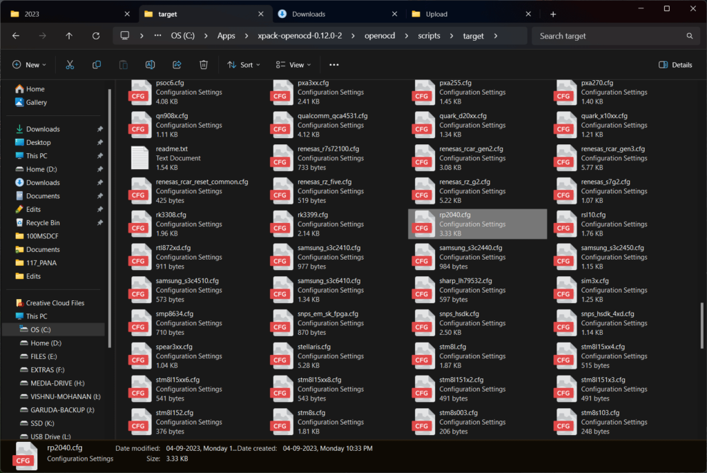 OpenOCD RP2040 Target Configuration File Windows 11 CIRCUITSTATE Electronics