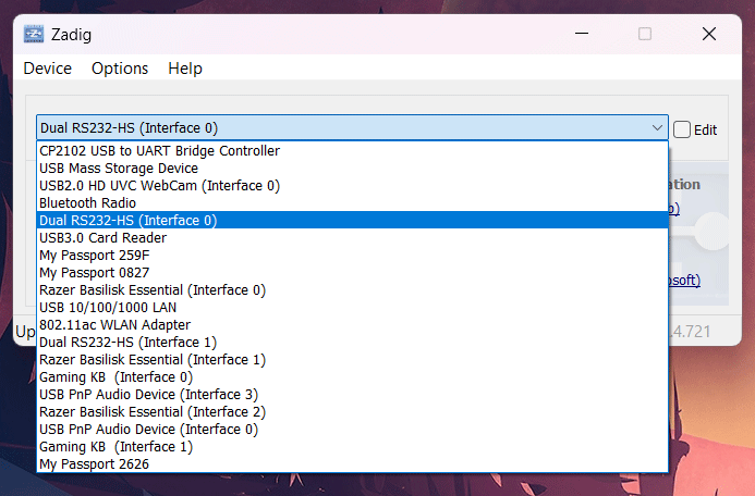 Replacing FT2232HL FTDI Driver with WinUSB using Zadig for JTAG Devices List CIRCUITSTATE Electronics