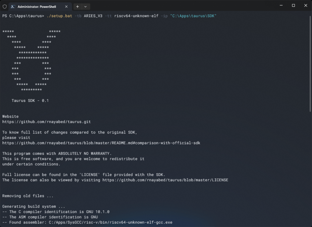 Building CDAC VEGA SDK Taurus From Windows Terminal Powershell CIRCUITSTATE Electronics